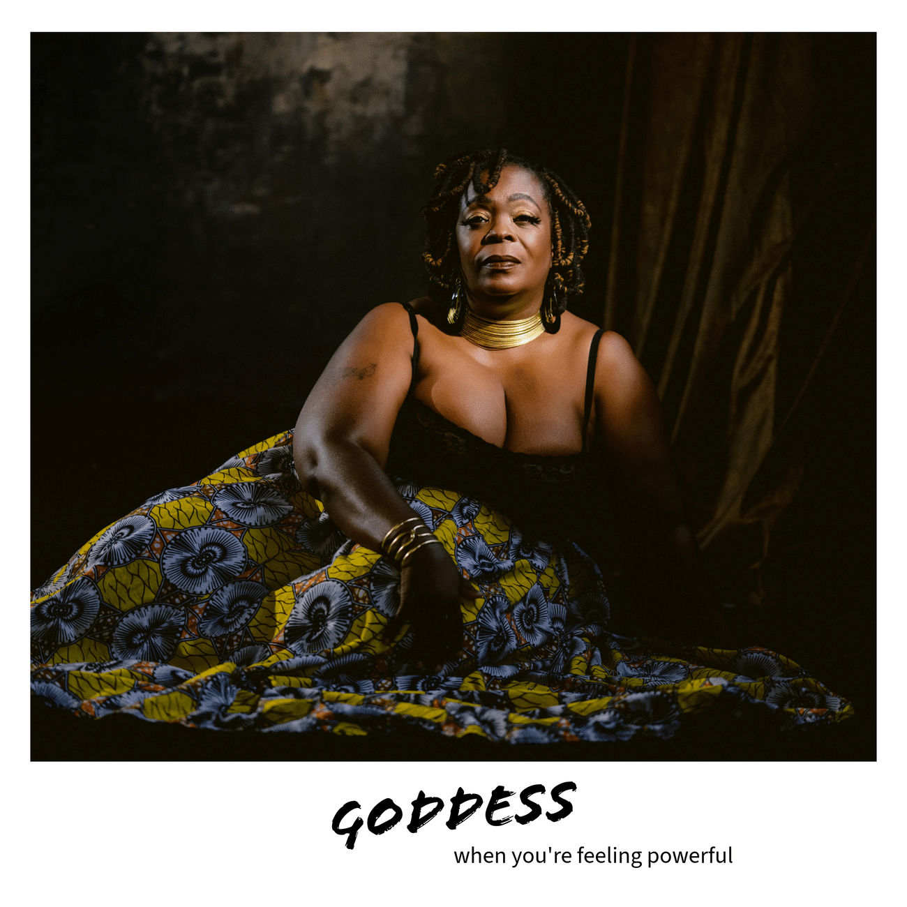 Goddess boudoir photo of a stunning black woman during boudoir shoot in north wales, pa